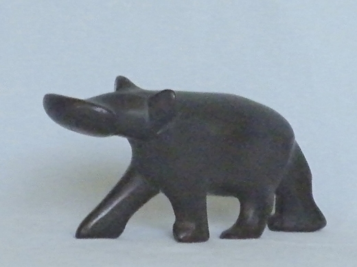 Nilpferd (schwarz) aus Speckstein